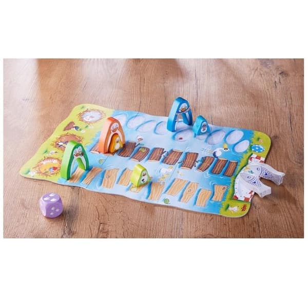 HABA - Mina första spel - Fort, fort, lilla pingvin! - Spel för barn 2 år och uppåt - Löppspel - Stimulerar räkneövningar