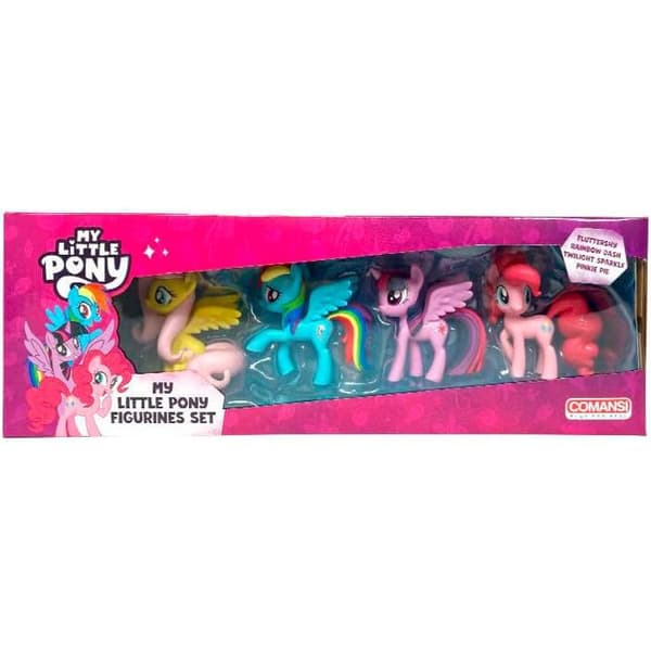 Statyett - Educa Borras - My Little Pony - 5 icke-artikulerade figurer - 6,5-7,5 cm - Blandat