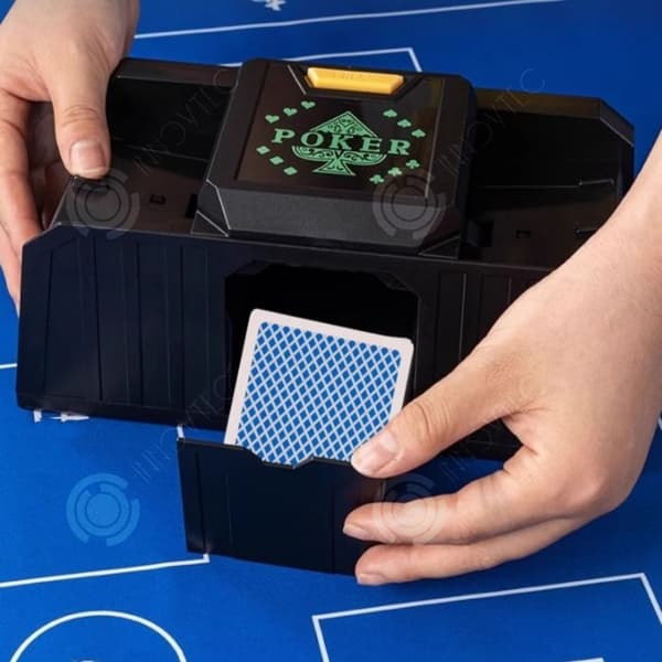 INN Kortblandare 23,2 x 11 x 11,5 cm elektrisk induktionsblandare med två strömmode, batteri och typ c-kontakt.