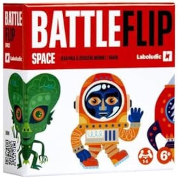 Sällskapsspel - LABOLUDIC - Battle Flip: Utrymme - 1 till 5 spelare - Från 6 år - Snabbt spel på 10 min.