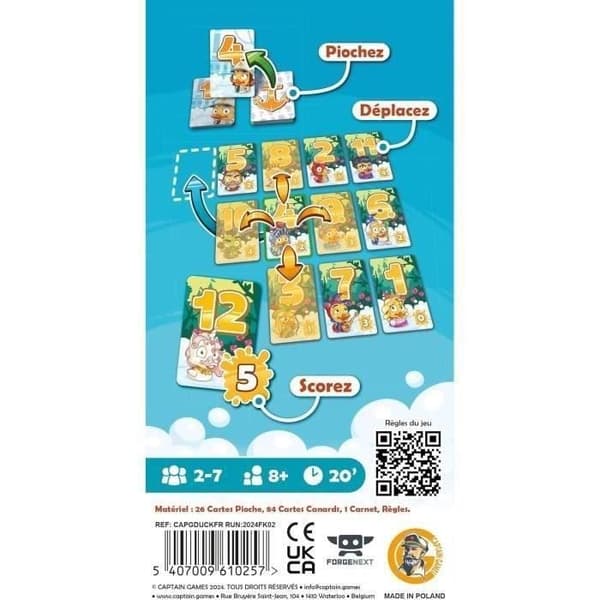Duck &amp; Cover - Captain Games - Kortspel 8 År+- 2 till 7 Spelare - 20 Minuter - Asmodee