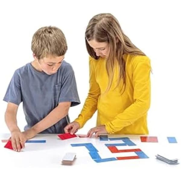 Utbildningsspel - WISSNER - Domino Division - 60 kort - 2 till 4 spelare - 100% återvunnen