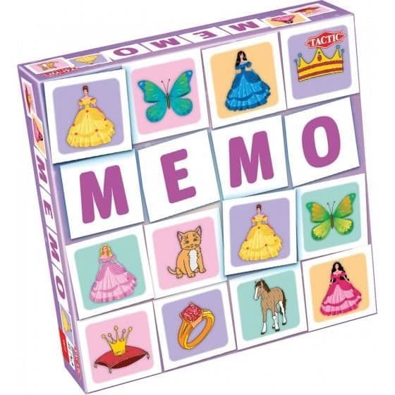 Meisjes Memo Memory Game 54 delar - TAKTIK - För tjejer från 4 år och uppåt - Flerfärgade kartongkort
