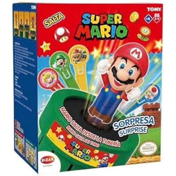 Hoppa spel - BIZAK - Super Mario - Röd och Grön - För Barn Från 3 År - 2 Spelare eller Fler