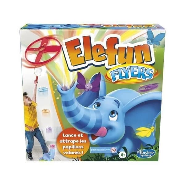Elefun Flyers - Hasbro Gaming - Spel med fjärilar för barn - 1 till 3 spelare - från 4 år