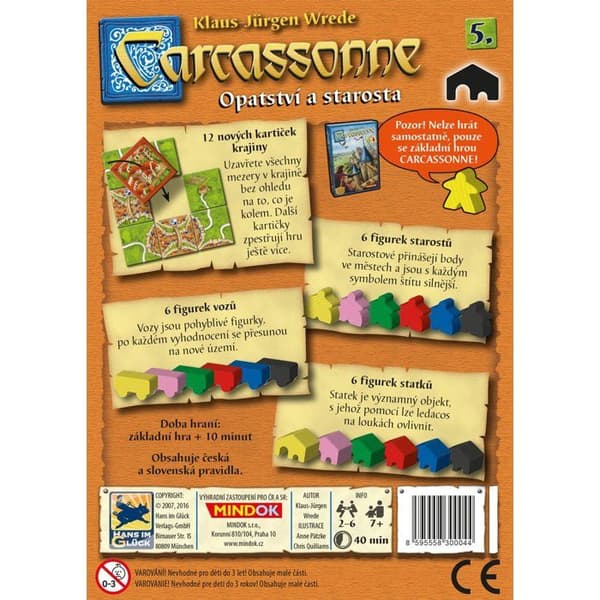 Carcassonne - Abbaye och Borgmästare 5:e Utvidgning