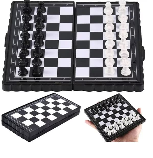 Shakkinappula, magneettinen 2in1, matkakämmenpeli magneetilla