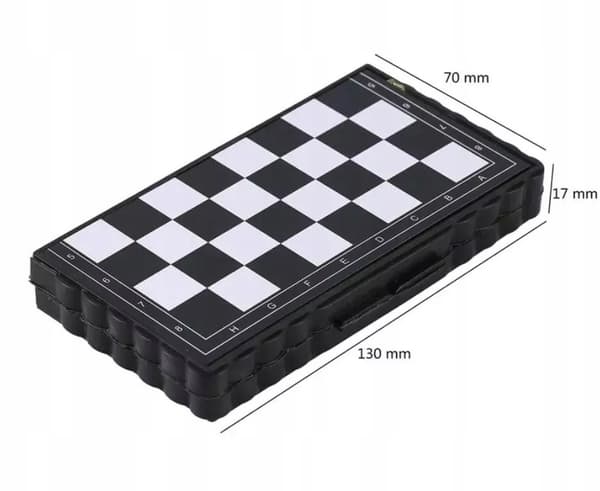 Shakkinappula, magneettinen 2in1, matkakämmenpeli magneetilla