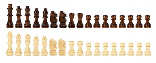 SCHACK I TRÄ KLASSISKT SCHACK BACKSPEL 3-I-1 XXL STOR 24x24cm