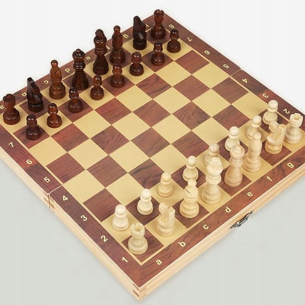 TRÆSKAK KLASSISK dam 3-i-1 XXL STOR 35x35 cm