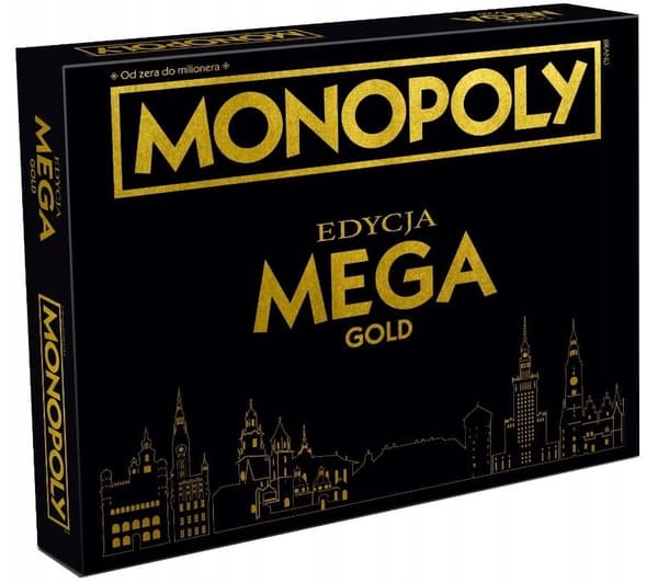 Winning Moves Monopoly MEGA Gold DELUXE GULD EDITION Brädspel
