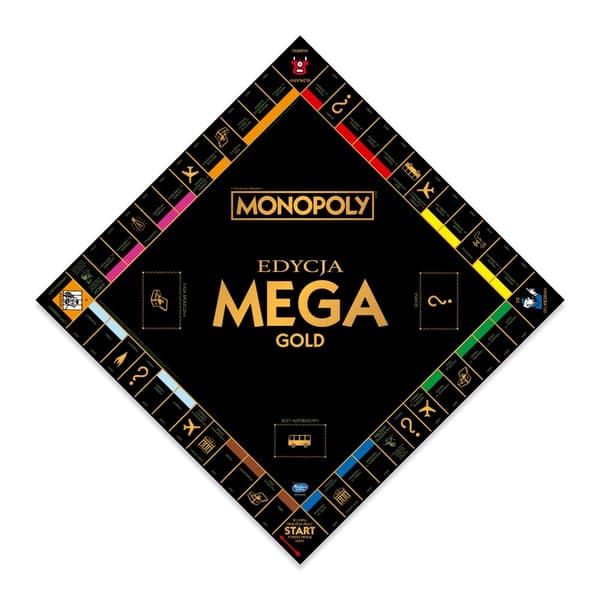 Winning Moves Monopoly MEGA Gold DELUXE GULD EDITION Brädspel