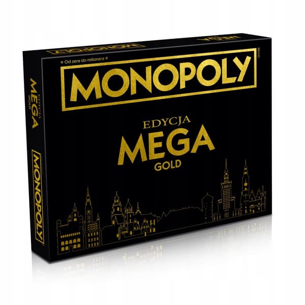 Winning Moves Monopoly MEGA Gold DELUXE GULD EDITION Brädspel