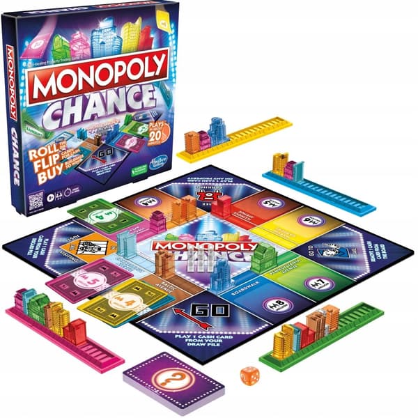 Hasbro MONOPOLY Chance brädspel F8555 POLSK VERSION