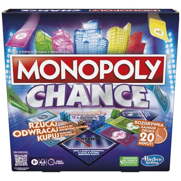 Hasbro MONOPOLY Chance brädspel F8555 POLSK VERSION