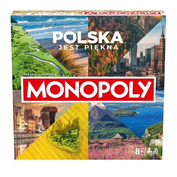 Winning Moves Monopoly brætspil Polen er smuk firkantet udgave