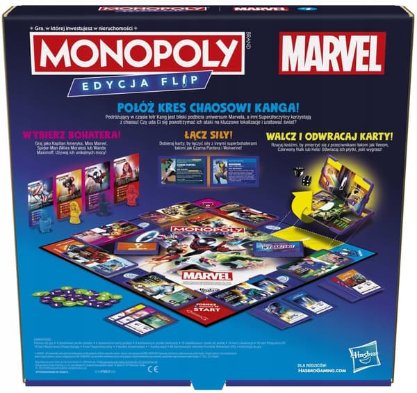 Marvel F9931120 Monopoly-lautapeli Heroes Unite