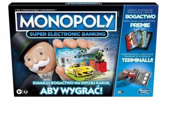 HASBRO Monopoly Game Super Elektronisk Bankkort