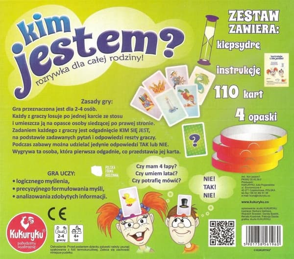 Kukuryku Brädspel VEM ÄR JAG FAMILJESPELS NYTT