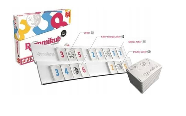RUMMIKUB 3IN1 Alkuperäinen 3 peliä yhdessä lautapelissä