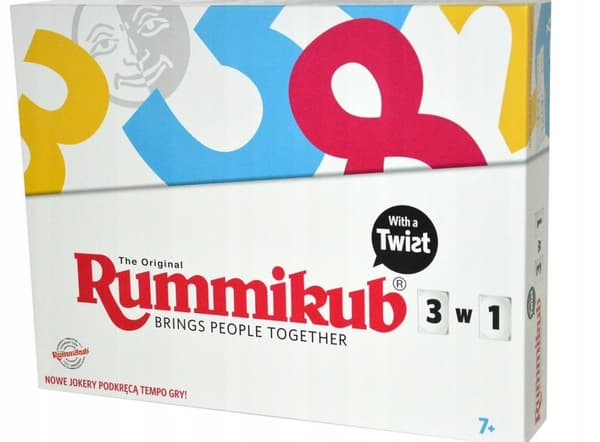 RUMMIKUB 3IN1 Alkuperäinen 3 peliä yhdessä lautapelissä