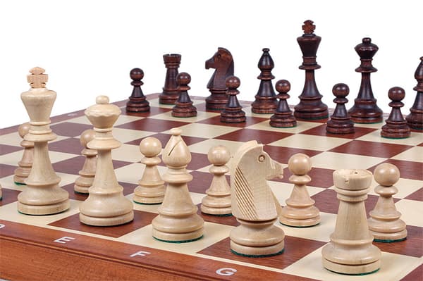 Turnausshakkisarja nro 6 (54x54cm) upotekoristeinen