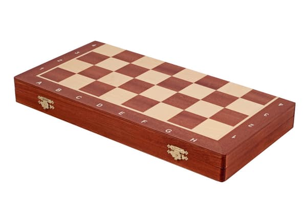 Turneringsschack nr 5 med inläggningar (48x48cm) - PROFESSIONELLT schackset