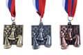 Miniatyrbild 2 av 2: Kvadratisk schackmedalj - brons