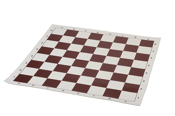 Schackspel - plastfigurer DCP03G (kung 96 mm) + rullat schackbräde med ett fält på 57 mm