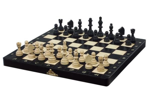 MAGNETISK SKAK sort (28x28cm)