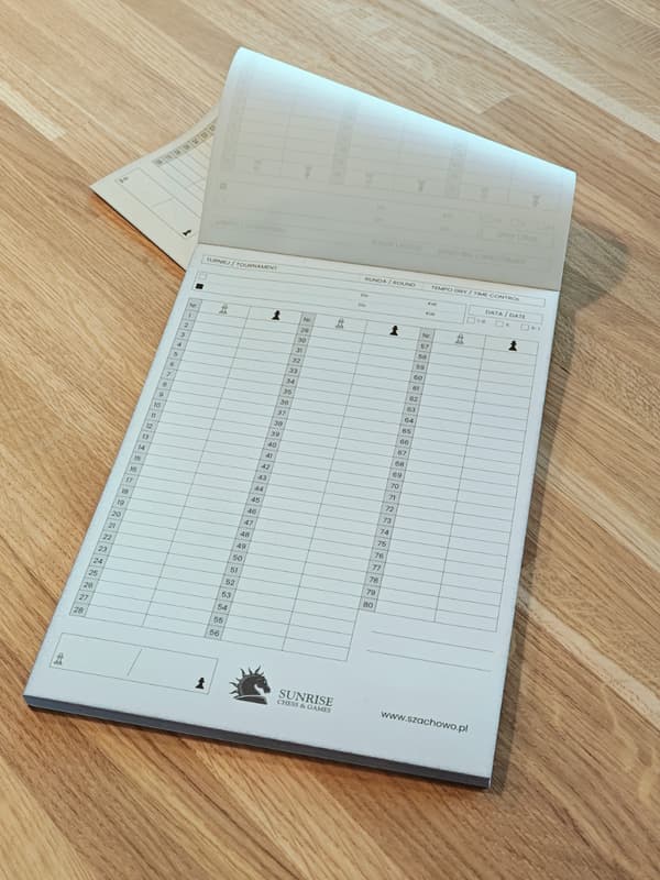 Självkopierande block för inspelning av omgångar - Poängbok (50 omgångar)