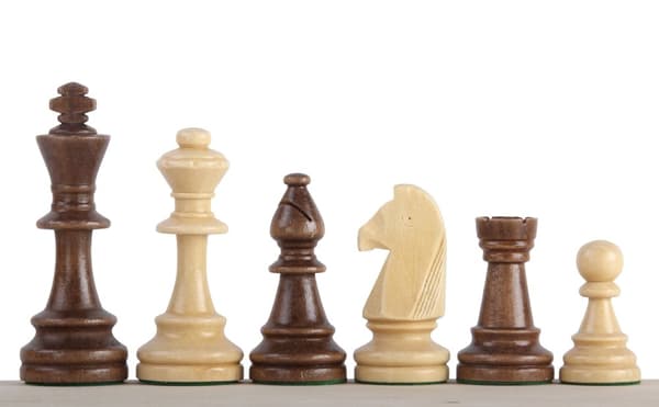 Solopgangsfigurer STAUNTON nr. 6 - træ