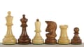 Miniatyrbild 1 av 2: Schackpjäser i Dubrovnik, indisk akacia/buxbom, 9,6 cm - Bobby Fischer