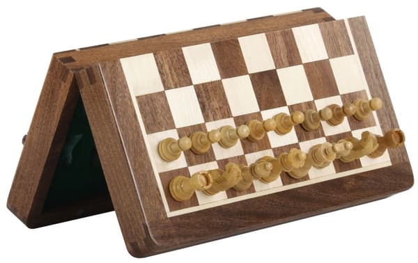 MAGNEETTINEN shakki intarsialaudalla 25 cm