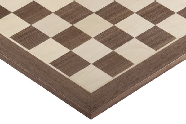 Ajaton shakkilauta (58 mm neliö), nappulat (kuningas 96 mm)