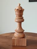 Miniatyrbillede 2 af 2: Træskakbæger - Hvid dronning