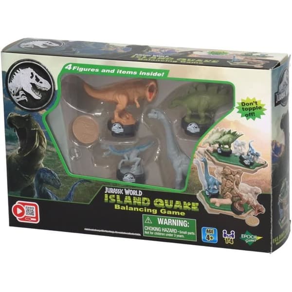 Balansspel - EPOCHSPEL - Jurassic World Island Quake - Dinosaurier på plattformen, sist på plats vinner!