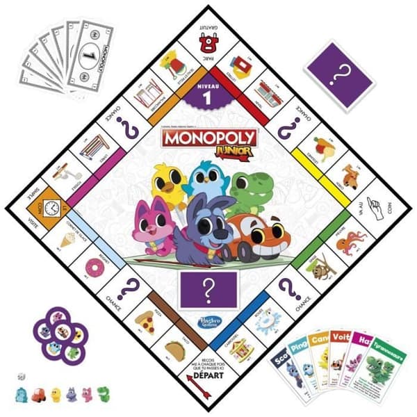 Monopol Junior 2 i 1 - Brädspel för barn