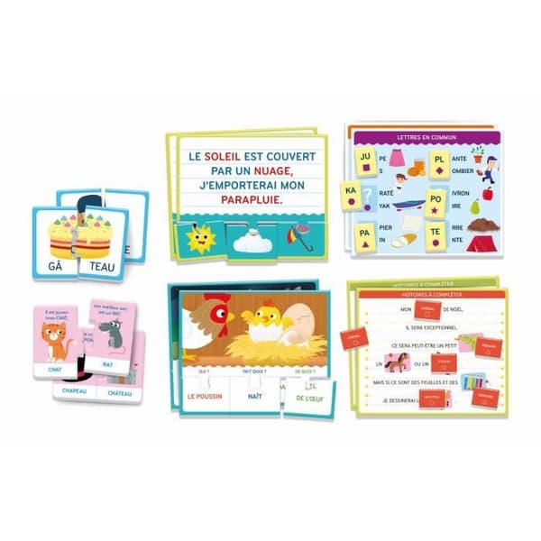 Clementoni - Lässpel box set - Förenings- och igenkänningsspel - 4 år och uppåt