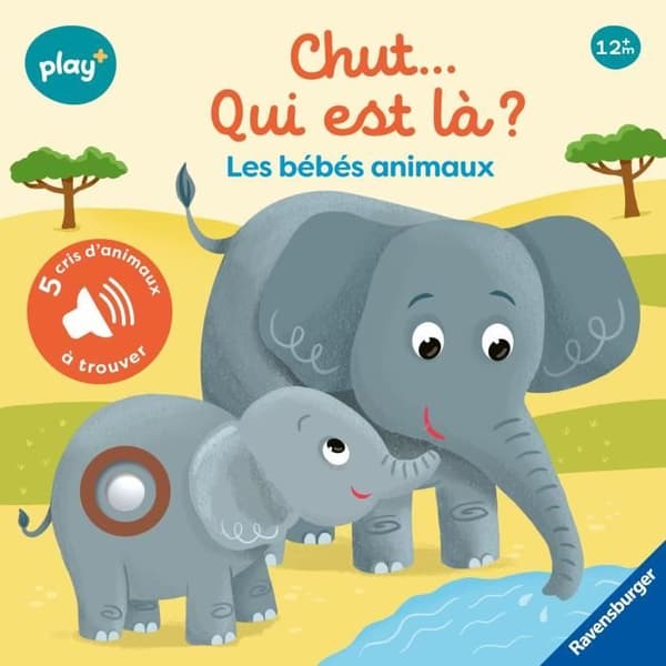 Ravensburger play+, Tyst...vem är där? Bebisdjur, Bok, Första åldern, baby