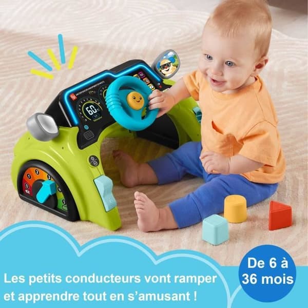 FISHER-PRICE Skratt och utveckling - Aktivitetscenter Min Första Bil - Fisher-Price - HYR92