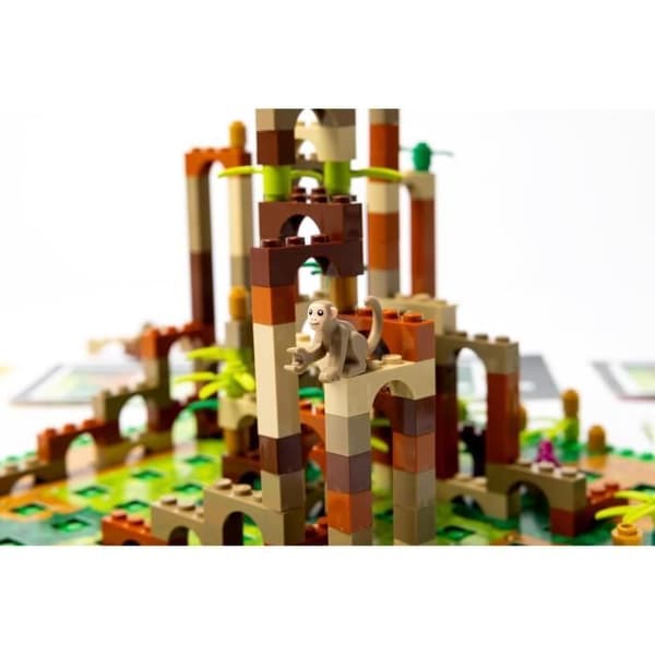 Lego® Monkey Palace - Asmodee - Bygg din väg till seger tegel för tegel! - 10 år och över - 2 till 4 spelare - 45 min
