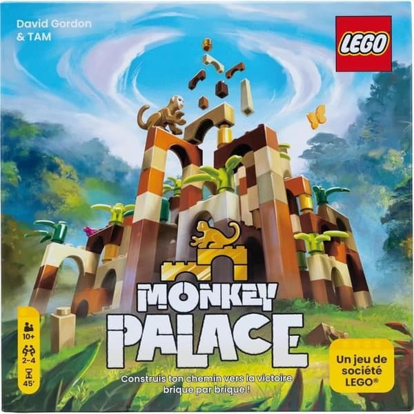 Lego® Monkey Palace - Asmodee - Bygg din väg till seger tegel för tegel! - 10 år och över - 2 till 4 spelare - 45 min