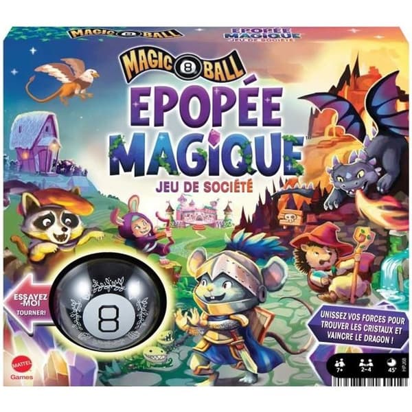 Mattel Games - Magic 8 Ball Magic Epic-brädspel för hela familjen HPJ68