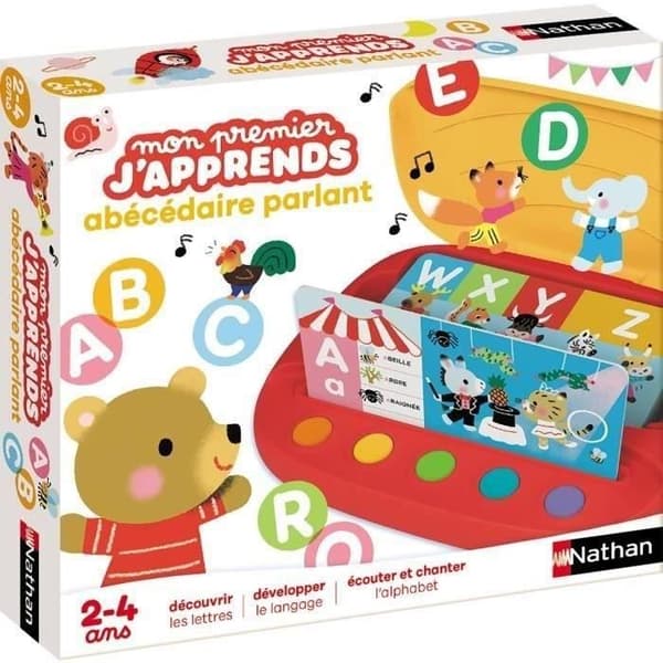 MIN FÖRSTA JAG LÄR MIG - TALANDE ALFABET - Utbildningsspel - NATHAN - Upptäck det interaktiva alfabetet!