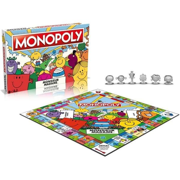 Monopol Monsieur Madame - Brädspel - VINNANDE RÖTTER - Monopol med Monsieur Madame-karaktärerna.
