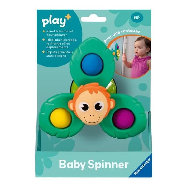 Ravensburger play+, Baby Spinner - Orangutang, 6-36 månader, Första ålder, baby