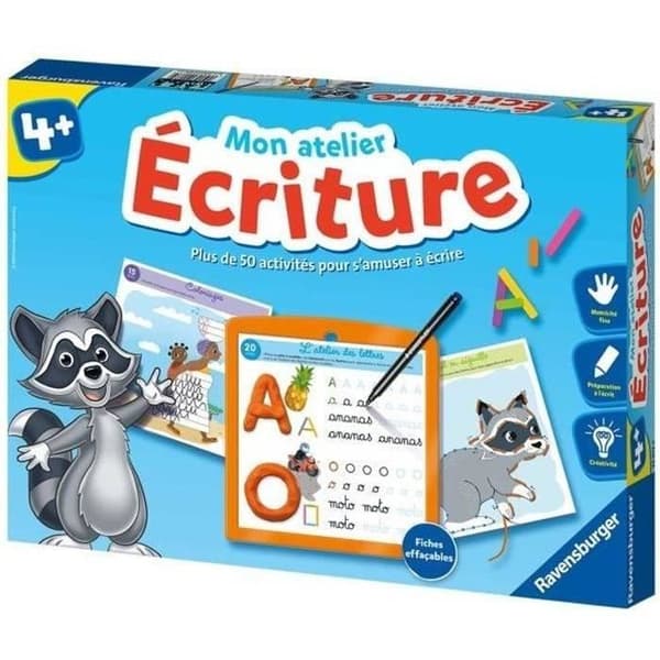 My Writing Workshop - Komplett utbildningsuppsättning - Lära sig skriva - 50 aktiviteter - Ravensburger - Från 4 år