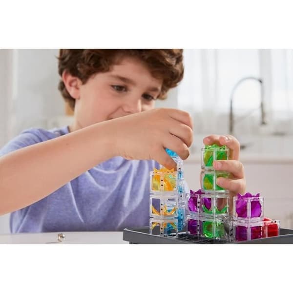 Gravity Maze logikspel, Brain teaser, Ball circuit-Construction, 60 utmaningar, från 8 år gammal-Ravensburger, 76433, ThinkFun
