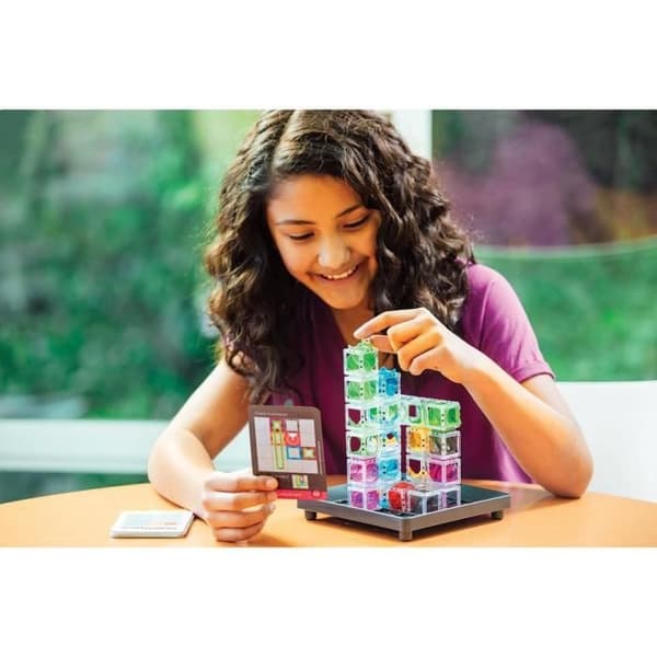 Gravity Maze logikspel, Brain teaser, Ball circuit-Construction, 60 utmaningar, från 8 år gammal-Ravensburger, 76433, ThinkFun